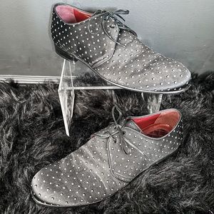 Dolce & Gabbana satin polka dot dress shoe